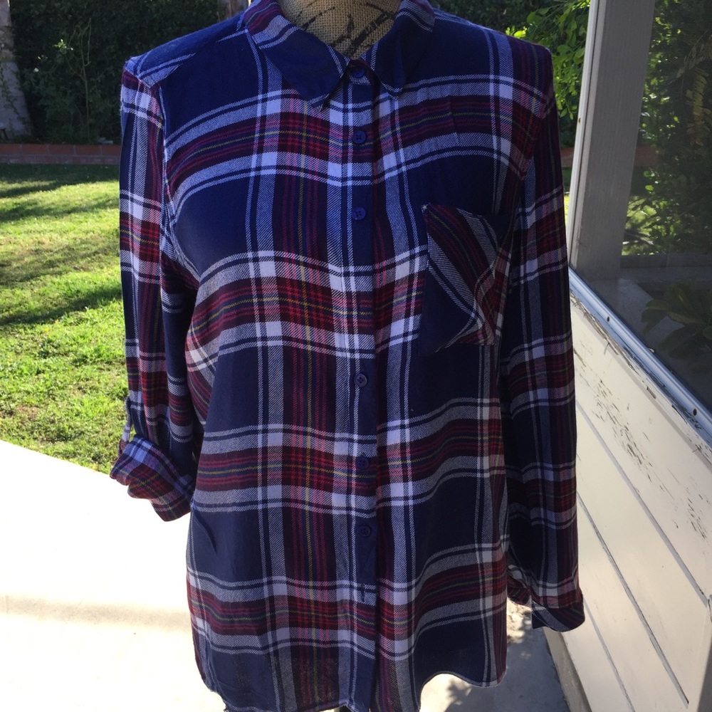 Soft lightweight flannel blouse